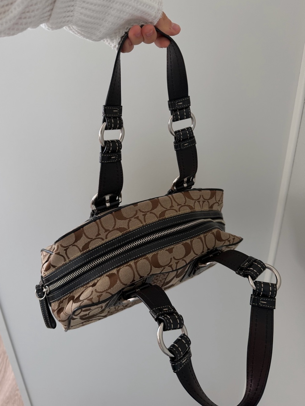 Y2K Coach Signature Patchwork Shoulder Bag - Picture 4 of 9